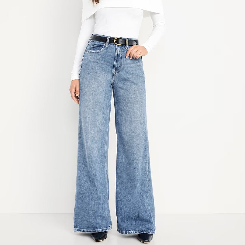 Extra High-Waisted Super Wide-Leg Jeans