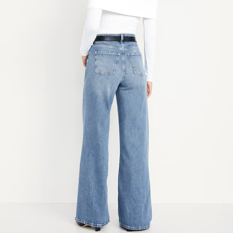 Extra High-Waisted Super Wide-Leg Jeans